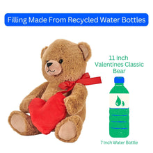 Load image into Gallery viewer, Valentines Classic Bear and Heart 11" (27cm) - Simply Susan’s
