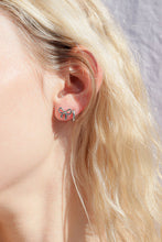 Load image into Gallery viewer, 18K Gold PVD Stainless Steel Bow Stud Earrings
