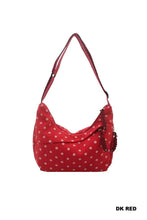 Load image into Gallery viewer, Polka Dot Crescent Bag
