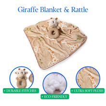 Load image into Gallery viewer, Baby Safe Bumblez Giraffe Blanket &amp; Rattle 30" (76cm) - Simply Susan’s
