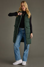 Load image into Gallery viewer, Dk. Green Long Vest
