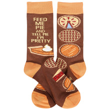 Load image into Gallery viewer, Feed Me Pie Socks
