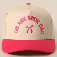 Load image into Gallery viewer, GO ASK YOUR DAD Embroidery Two-Tone Trucker Hat - Simply Susan’s
