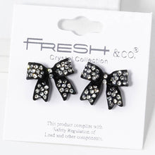 Load image into Gallery viewer, Rhinestone Bow Shape Post Earrings - Simply Susan’s
