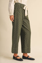 Load image into Gallery viewer, CATHERINE POLKA DOT WIDE LEG CROPPED PANTS
