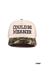 Load image into Gallery viewer, Could Be Meaner Two Tone Mesh Snapback Hat
