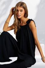 Load image into Gallery viewer, SADIE RUFFLE SHOULDER JUMPSUIT
