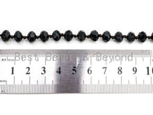 Load image into Gallery viewer, 60&quot;/36&quot; Long Hand Knotted Black Crystal Necklace
