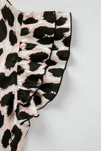 Load image into Gallery viewer, Madelyn Leopard Ruffled Blouse
