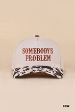 Load image into Gallery viewer, Somebody's Problem Two Tone Canvas Cotton Cap

