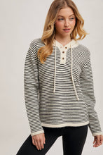 Load image into Gallery viewer, ALINA HENLEY SWEATER WITH HOODIE
