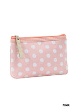 Load image into Gallery viewer, Polka Dot Cosmetic Clutch
