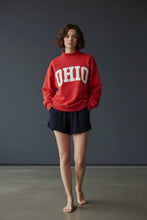Load image into Gallery viewer, OHIO' Embroidered Mock Neck Sweatshirt
