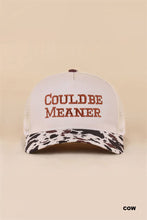 Load image into Gallery viewer, Could Be Meaner Two Tone Mesh Snapback Hat

