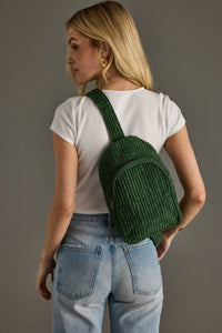 Dk. Green Corduroy Sling Bag