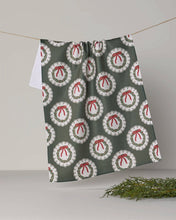 Load image into Gallery viewer, Merry Wreaths Tea Towel - Holiday 2026

