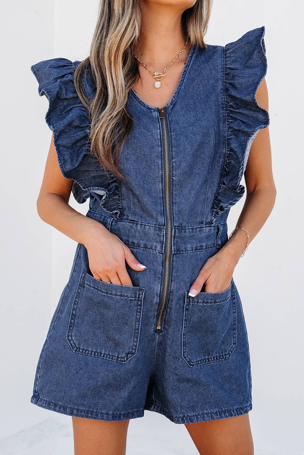 Natalia Belted Romper
