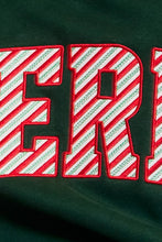 Load image into Gallery viewer, 'MERRY' Embroidered Mock Neck Sweatshirt
