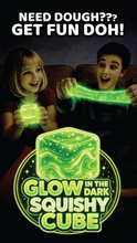 Load image into Gallery viewer, Fun Doh Glow in the Dark Squishy Sparkle Cube

