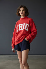 Load image into Gallery viewer, OHIO' Embroidered Mock Neck Sweatshirt
