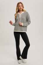 Load image into Gallery viewer, ALINA HENLEY SWEATER WITH HOODIE
