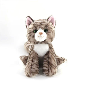 9" Tabby Cat Grey