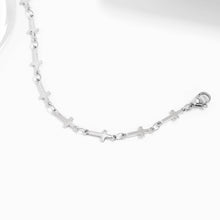 Load image into Gallery viewer, 18K Gold PVD Stainless Steel Cross Chain Bracelet
