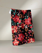 Load image into Gallery viewer, Poinsettia Tea Towel
