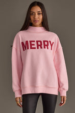 Load image into Gallery viewer, Pink Merry &amp; Cheers Reversible Sweatshirt
