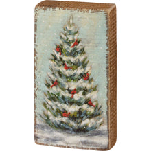 Load image into Gallery viewer, Cardinal Tree Block Sign - Simply Susan’s
