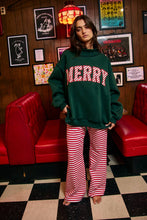 Load image into Gallery viewer, 'MERRY' Embroidered Mock Neck Sweatshirt

