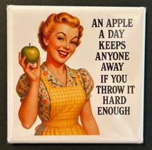 Load image into Gallery viewer, Retro Sassy Magnet - An Apple a Day - Simply Susan’s

