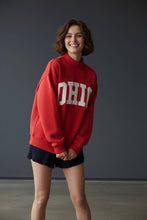 Load image into Gallery viewer, OHIO' Embroidered Mock Neck Sweatshirt
