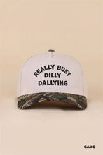 Load image into Gallery viewer, Really Busy Dilly Dallying Two Tone Snapback Hat
