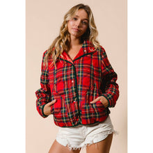Load image into Gallery viewer, Vintage Christmas Plaid Quilting Jacket - Simply Susan’s
