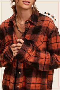 Maria Fabric Plaid Shirts