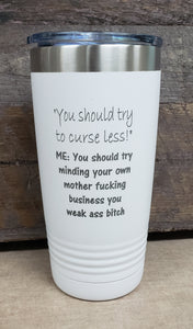 Curse Less Tumbler - Simply Susan’s