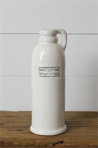 White Cottage Stoneware Vase
