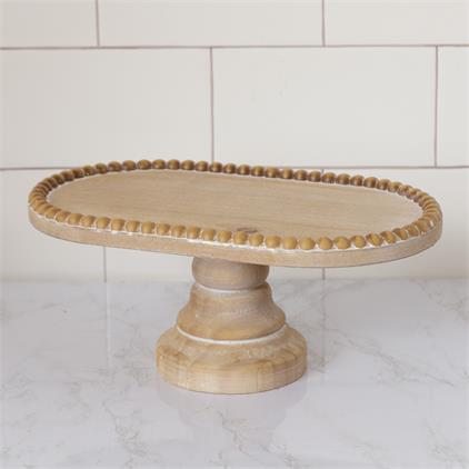 Pedestal Tray - Beaded