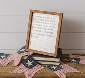 Framed Notebook Pledge of Allegiance