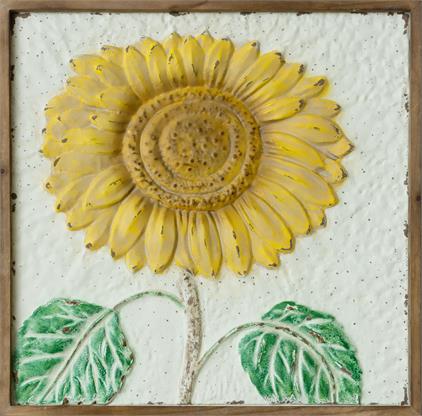 Wall Hanging - Embossed Sunflower