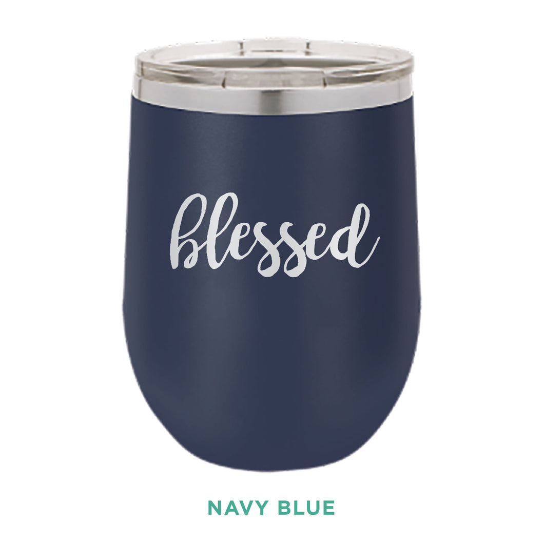 Blessed 12oz Wine Tumbler