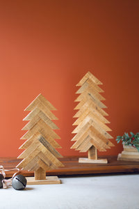 recycled wooden christmas trees