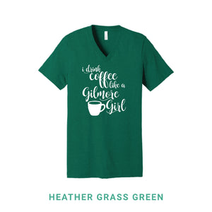 Coffee Like A Gilmore Girl V Neck T-Shirt
