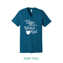Load image into Gallery viewer, Coffee Like A Gilmore Girl V Neck T-Shirt
