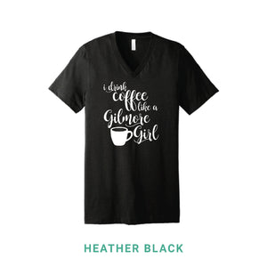 Coffee Like A Gilmore Girl V Neck T-Shirt