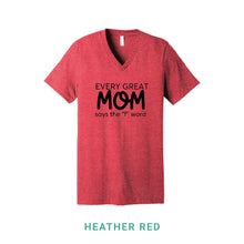 Load image into Gallery viewer, Every Great Mom V Neck T-Shirt
