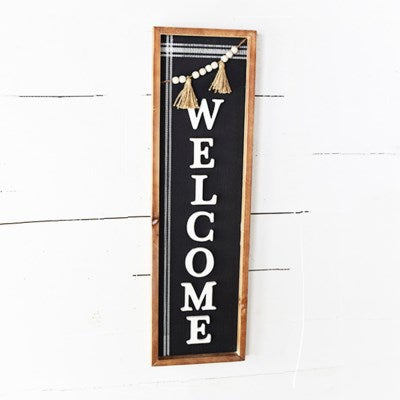 TALL WELCOME W/BEADS