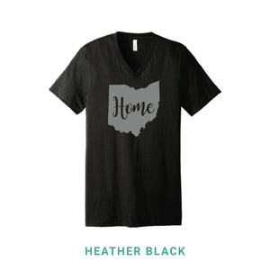 Home Script Ohio V Neck T-Shirt