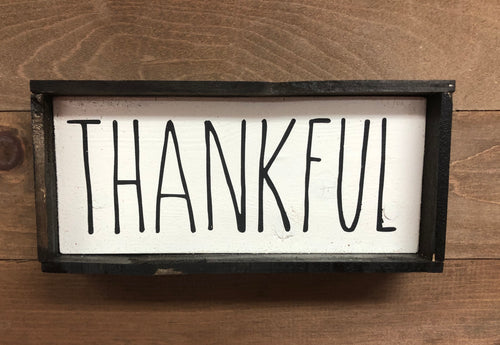 4x8 Thankful Handmade Framed Sign - Simply Susan’s